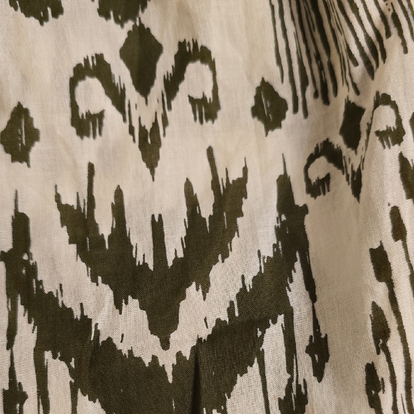 Misa Los Angeles Military Green and White Abstract Joggers - Picture 12 of 16